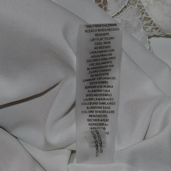 Vince Camuto Floral Lace Boho Shift Dress White Size 6 - Picture 16 of 16